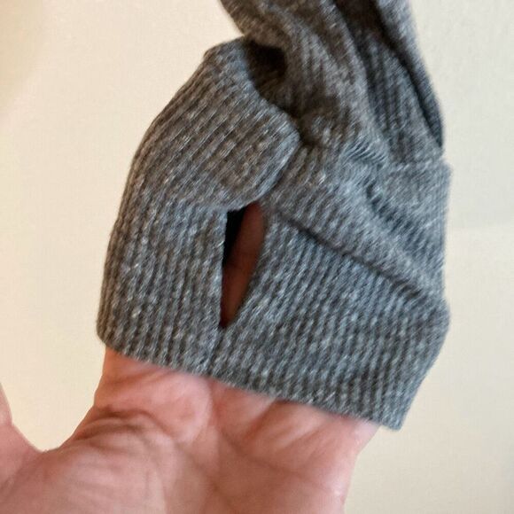 Michael Lauren ML-6589-GTM Lewiston-L/S With Thumbholes Crop Top Size Medium (G7 - Picture 3 of 8